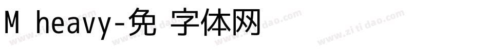 M heavy字体转换